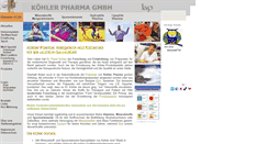Desktop Screenshot of koehler-pharma.de